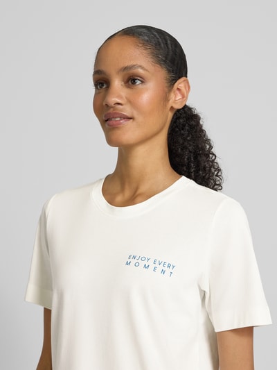 s.Oliver RED LABEL T-shirt o kroju relaxed fit z czystej bawełny Biały 3