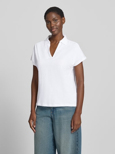 s.Oliver RED LABEL Regular Fit Poloshirt aus reiner Baumwolle Weiss 4