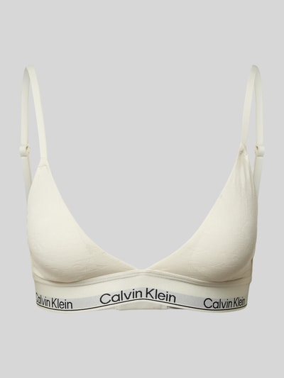 Calvin Klein Underwear BH mit elastischem Logo-Bund Offwhite 1