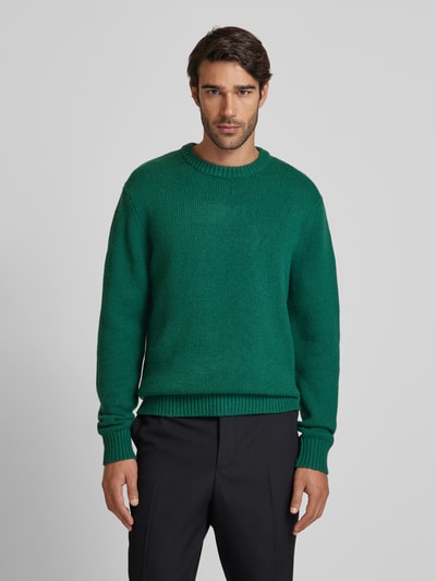 SELECTED HOMME Strickpullover mit Rundhalsausschnitt Modell 'CODY' Oliv 4