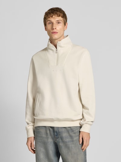 CHAMPION Schipperstrui met logostitching en steekzakken Offwhite - 4