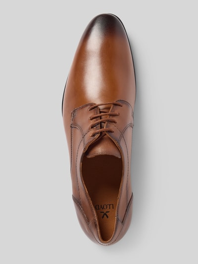 Lloyd Leren derbyschoenen met siernaden, model 'CORE' Cognac - 3