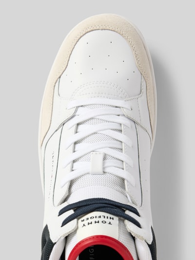 Tommy Hilfiger High top sneakers van echt leer, model 'BASKET CORE' Wit - 3