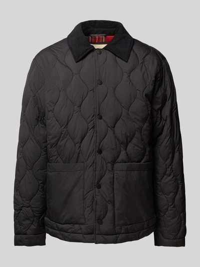 Jack & Jones Premium Steppjacke mit Druckknopfleiste Modell  'LUCA' Black 2