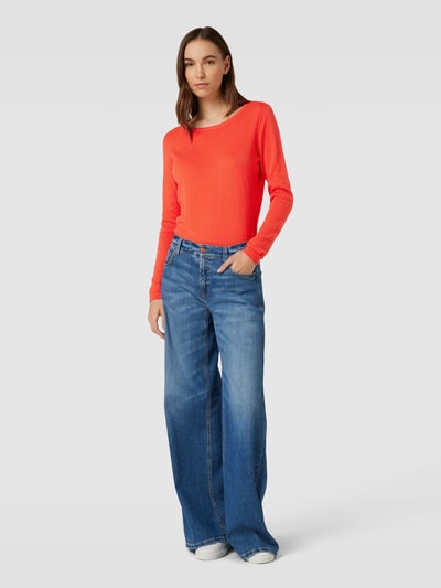 VERO MODA Strickpullover mit Strukturmuster Rot 1