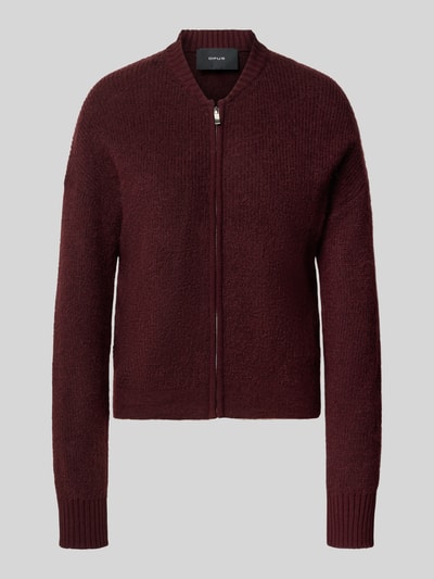 OPUS Strickjacke aus Mohairmix Modell 'Dobka' Bordeaux 1