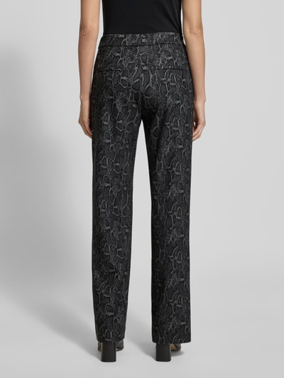 MAC Wide leg broek met elastische band, model 'Chiara' Donkergrijs - 5