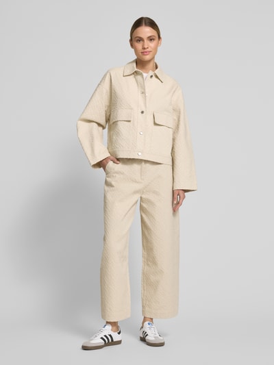 JAKE*S STUDIO WOMAN Blazer mit Strukturmuster und Pattentaschen Ecru 1