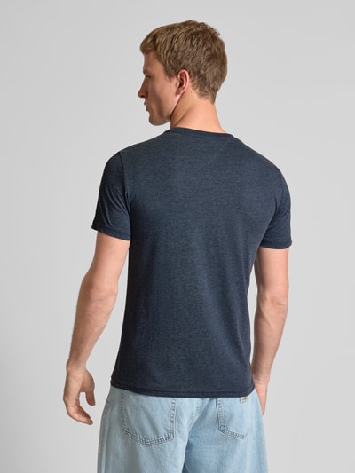Tommy Jeans Regular Fit T-Shirt aus Baumwoll-Mix Marine Melange 5