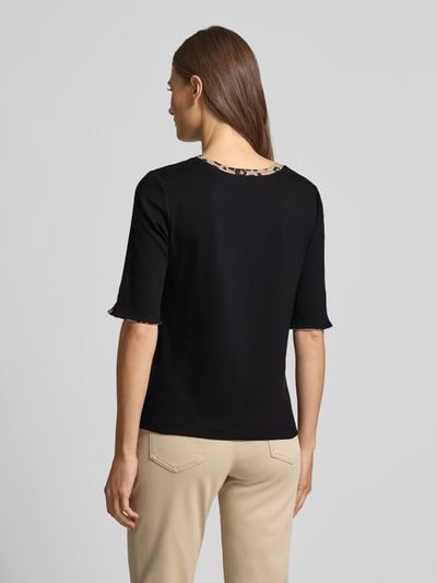 Marc Cain Regular Fit T-Shirt mit Animal-Print Black 5