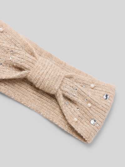 ICHI Hoofdband met wol in gebreide look, model 'IAMACY' Beige - 2