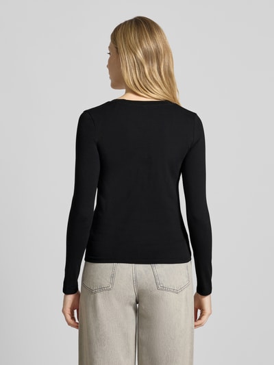 Guess Longsleeve mit Label-Print Black 5