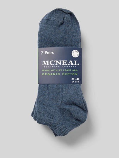 MCNEAL Sokken met labelprint in een set van 7 paar Jeansblauw gemêleerd - 3