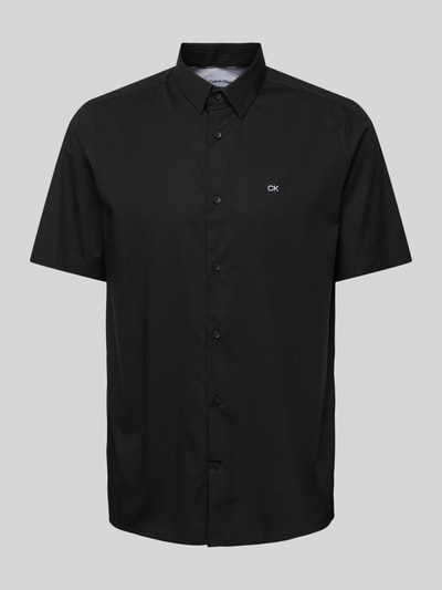 CK Calvin Klein Regular Fit Freizeithemd mit 1/2-Arm Black 2