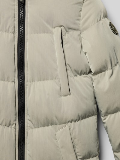 CARS JEANS Regular fit gewatteerde lange jas met steekzakken, model 'Maysay' Beige - 2