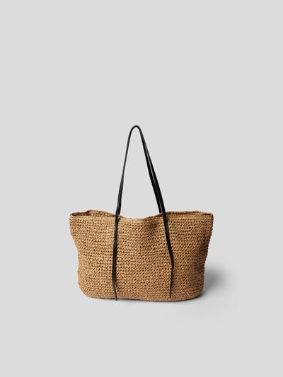 By Malene Birger Strandtasche in Flecht-Optik Beige 2