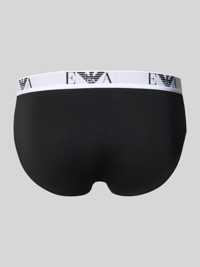 Emporio Armani Slip mit elastischem Logo-Bund im 3er-Pack Black 3