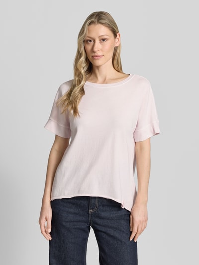s.Oliver RED LABEL T-shirt o kroju relaxed fit z czystej bawełny Różowy 4