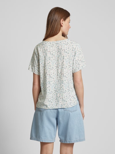 Only Blouseshirt met V-hals, model 'SUSAN' Rietgroen - 5