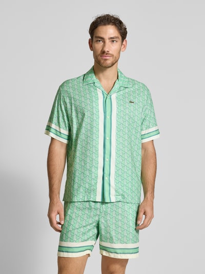Lacoste Freizeithemd mit Label-Detail Hellgruen 4