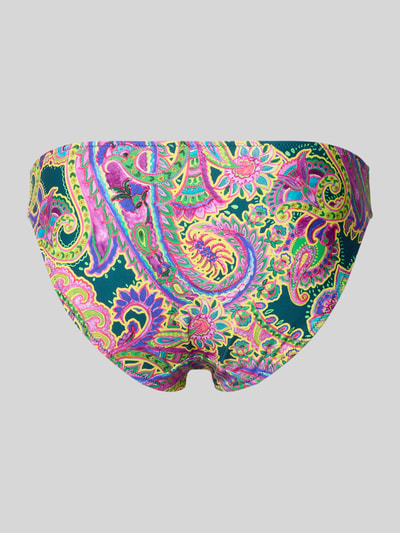 Produktfoto, Slim Fit Bikini-Hose mit Allover-Paisley-Print Modell 'Lise' von Marie Jo aus Elastischer-Material-Mix, farbenfroh, feine Textur, Damen Bikini-Hose