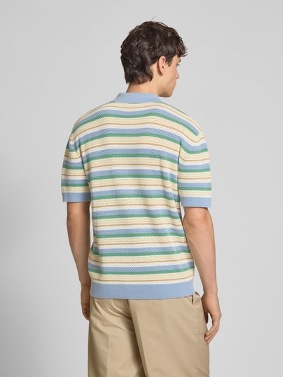 Pepe Jeans Regular fit gebreid shirt met polokraag Lichtblauw - 5