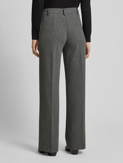 Weekend Max Mara Straight Fit Stoffhose mit Bügelfalten Modell 'PANETTO' Dunkelgrau 5