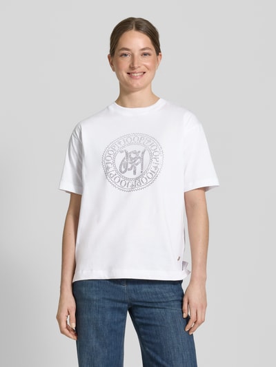 JOOP! T-Shirt mit Label-Details Modell 'Teggi' Weiss 4