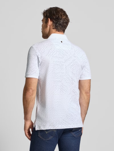 PME Legend Regular Fit Poloshirt aus reiner Baumwolle mit Label-Stitching Weiss 5