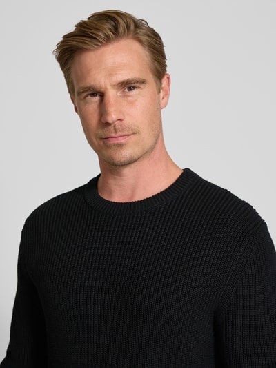 MCNEAL Strickpullover mit Rundhalsausschnitt Black 3