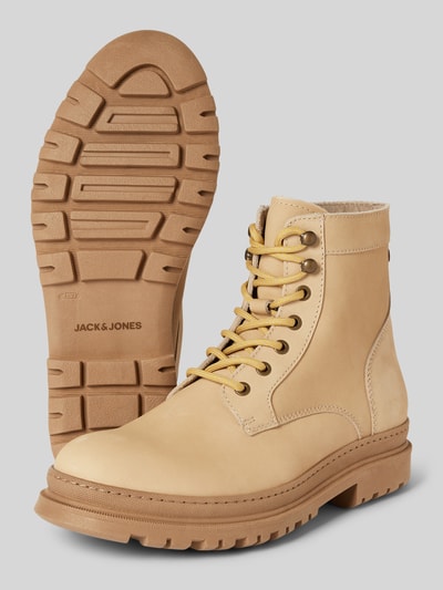 Jack & Jones Schnürstiefel mit Label-Detail Modell 'CHAPEL' Sand 4