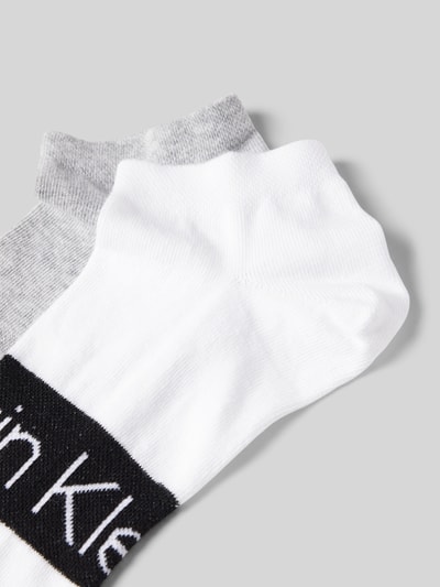 CK Calvin Klein Socken mit Label-Print im 2er-Pack Weiss 2