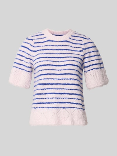 PIECES Regular Fit T-Shirt mit Woll-Anteil Modell 'ASIRA' Flieder Melange 2