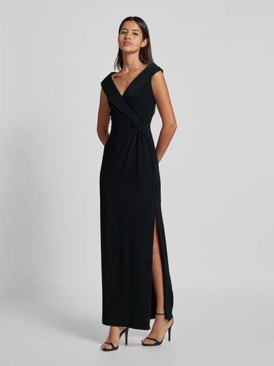 Lauren Ralph Lauren Abendkleid mit Knotendetail Modell 'LEONIDAS' Black 1