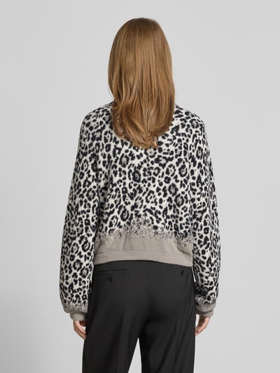 monari Kurtka z dzianiny z okrągłym dekoltem Szarobrązowy 5