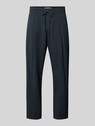 Marc O'Polo DENIM Gerade Hose aus reiner Baumwolle Modell 'Woven Pants' Dunkelgrau 1