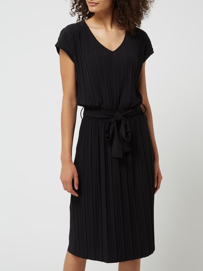 s.Oliver BLACK LABEL Midi-jurk met tailleriem Zwart - 4