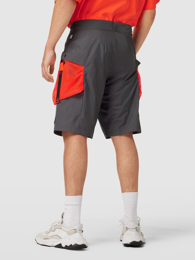 ADIDAS SPORTSWEAR Shorts mit semitransparentem Besatz Dunkelgrau 5