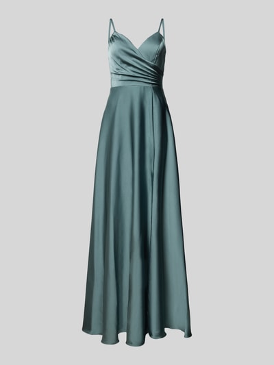 Laona Abendkleid in Wickel-Optik Aqua 1