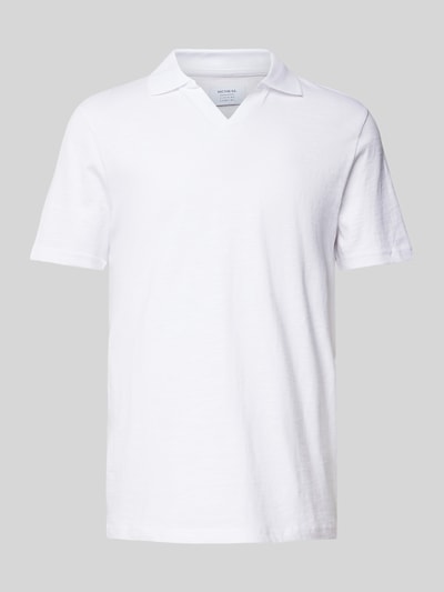 MCNEAL Regular Fit Poloshirt mit V-Ausschnitt Weiss 2