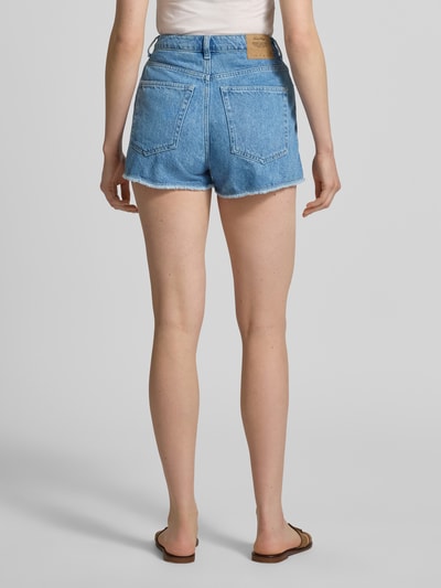 American Vintage korte jeans met franjes model 'JOYBIRD' Lichtblauw - 5