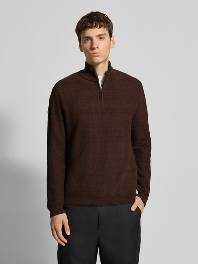 Superdry Troyer mit Stehkragen Dunkelbraun 4