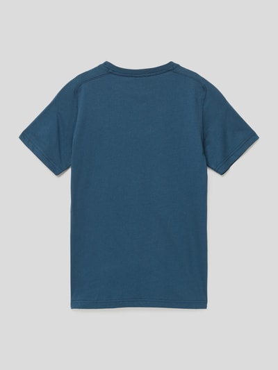 CHAMPION T-Shirt mit kontrastivem Label-Stitching Modell 'Rochester' Rauchblau 3