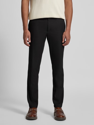 BOSS Slim Fit Anzughose aus Baumwoll-Mix Modell 'KAITON' Black 4