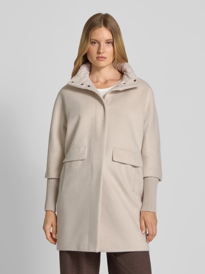 comma Jas met opstaande kraag Beige - 4