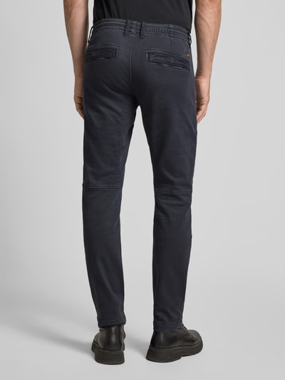 PME Legend Stoffen broek met steekzakken Marineblauw - 5