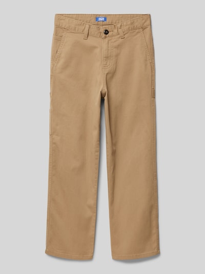 Jack & Jones Spodnie o kroju regular fit ze szlufkami na pasek model ‘ALEX’ Camel 1