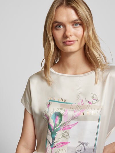 Christian Berg Woman T-shirt met motiefprint Zand - 3