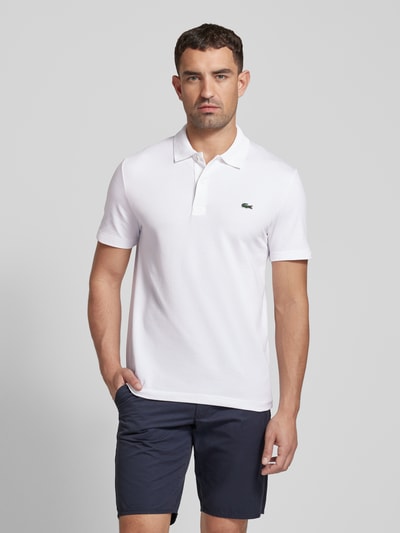 Lacoste Poloshirt mit Label-Detail Weiss 4