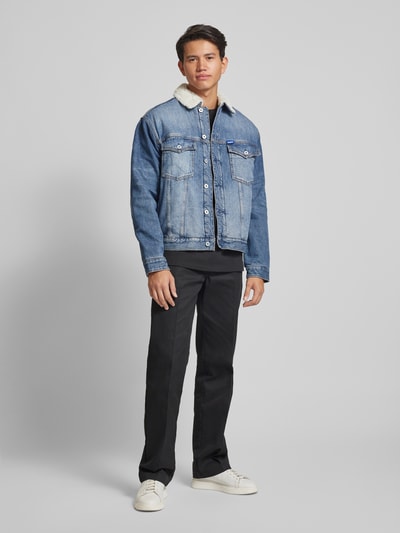 Hugo Blue Jeansjack met borstzakken, model 'Dex' Jeansblauw - 1